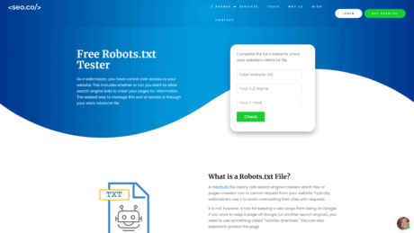 Robots.txt tester by SEO.co