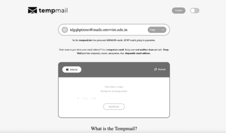 TempMail.dev