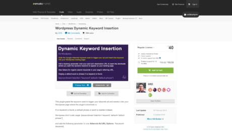 WordPress Dynamic Keyword Insertion