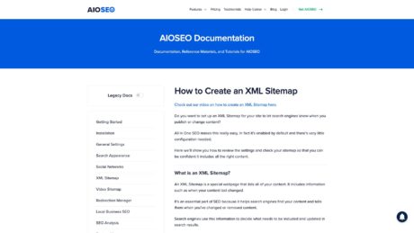 aioseo com docs how to create an xml sitemap 1643917849817