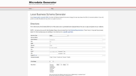microdatagenerator org localbusiness microdata generator 1643929996419