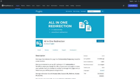 wordpress org plugins all in one redirection 1643917789996
