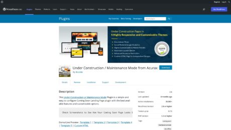 wordpress org plugins coming soon maintenance mode from acurax 1643938061487