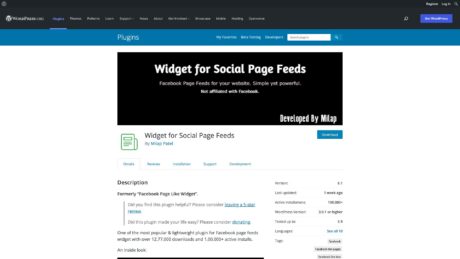 wordpress org plugins facebook pagelike widget 1643939275199