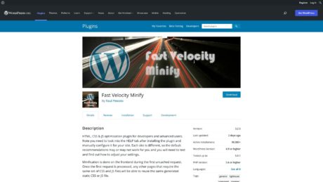 wordpress org plugins fast velocity minify 1643924050000