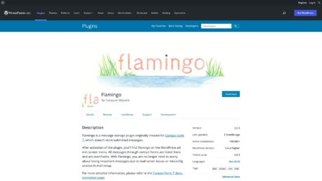 wordpress org plugins flamingo 1643924448568