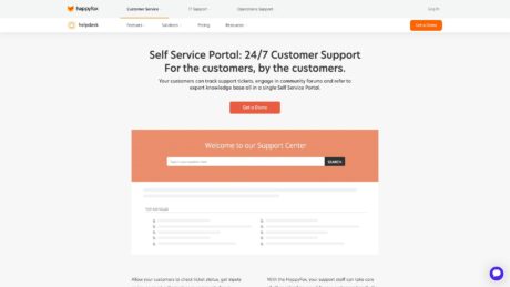 HappyFox customer portal