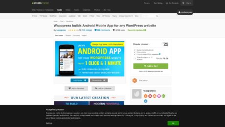 codecanyon net item wapppress builds android mobile app for any wordpress website 10250300 164761168