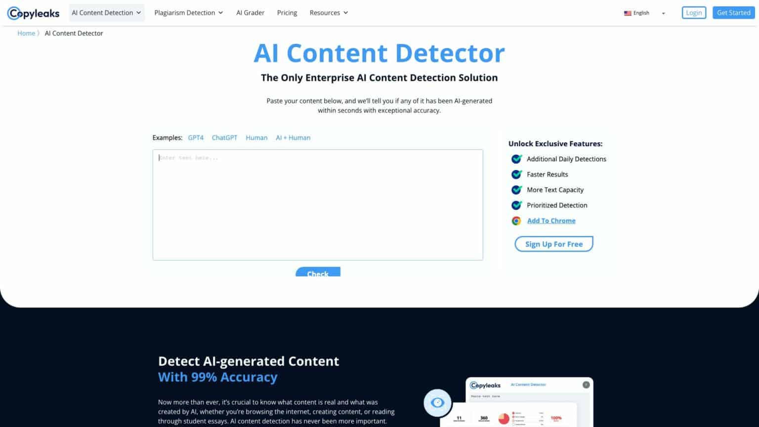 Copyleaks AI Content Detector | MarketingPlayer.com